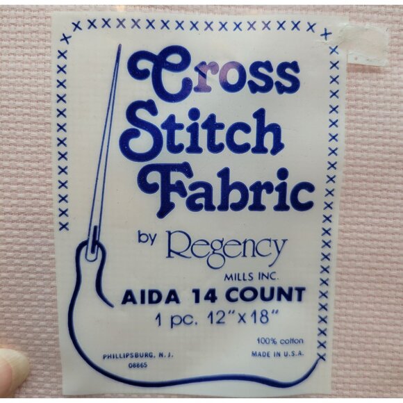 Aida 14 Count Lot of 8 Cross Stitch Fabric Cotton Asst Colors 12 x 18 Each - Picture 2 of 9